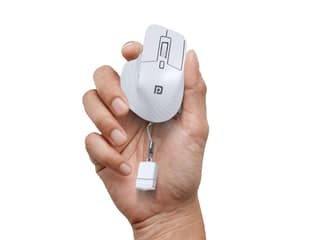 Portronics Toad Mino Wireless Mouse, White Toad Mino Rechargeable, Bluetooth & 2.4 GHz, Ultra-Compact Size, Multi-Device Pairing - White