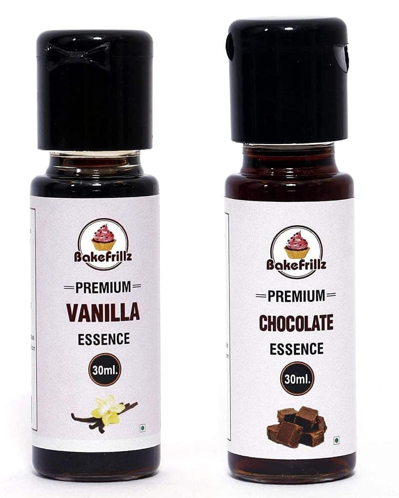 Bakefrillz Vanilla Essence and Chocolate Essence 30 ml x 2 | for flavouring Cake Baking, Ice Creams, Puddings, Cookies