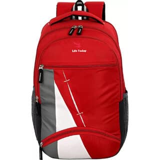 Life Today Large 35 L Laptop Backpack Laptop Backpack Waterproof Laptop Backpack/School Bag/College Bag(Red)_Play-2589