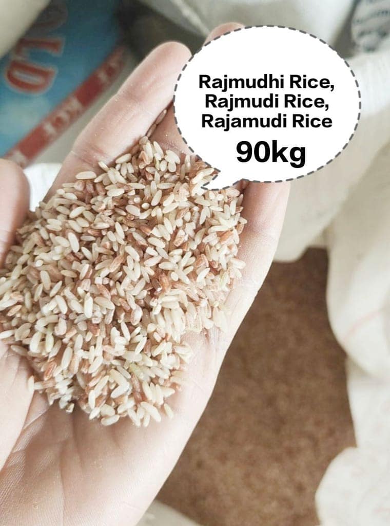 Rajmudhi Rice, Rajmudi Rice, Rajamudi Rice, Traditional Red Rice, Heritage Rice 90kg