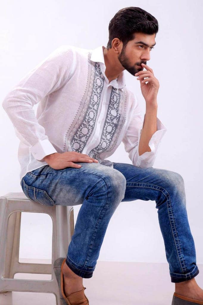 VHO INDIA 14 GREY SHED SHIRT view 2