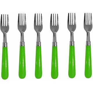 set of 6 multicolor with plastic handle spoon set