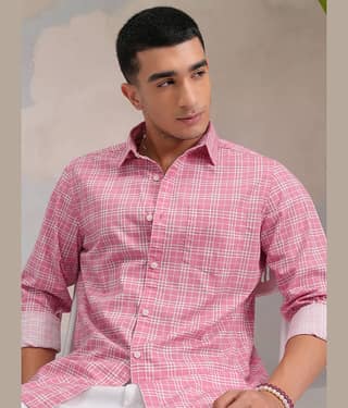 Highlander 100% Cotton Slim Fit Printed Full Sleeves Men's Casual Shirt - Multicolor ( Pack of 1 )