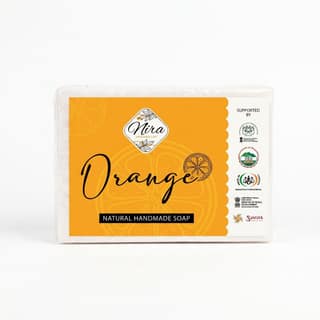 ORANGE NATURAL HANDMADE SOAP - 100 gms