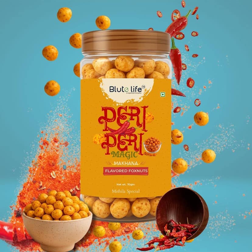 Blute Life Peri Peri Magic + Ragi Masala + Creamy Pyaz + Quinoa Masala Chips Combo view 2