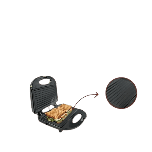 Fixed Non-Stick Sandwich Maker with Grill Plates with Powerful 800 Watt Heating Rods view 2