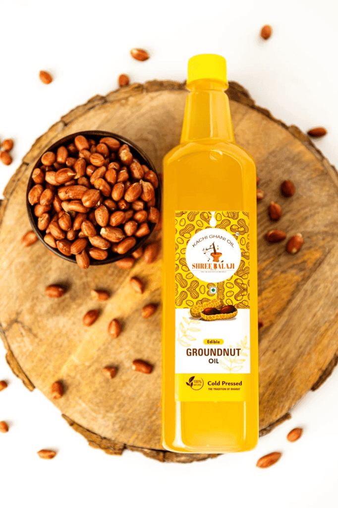 Shree Balaji Cold Pressed Edible Groundnut Oil - 1L view 2