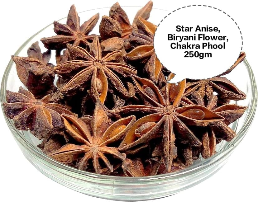Star Anise, Biryani Flower, Chakra Phool, Anas Phool, Badian 250gm view 2