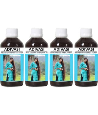Oilanic Adivasi Jeeva Sanjivani Hair Oil Combo of 50 mL Pack of 4