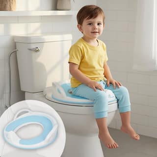 R for Rabbit Minimo Potty Seat Potty Training Seat Hang on the wall with Soft Cushion for New Born Baby Kids 0 to 13 Months Up to 13Kg (Blue)