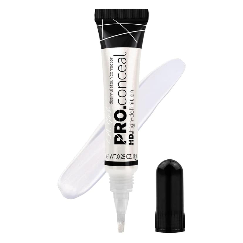 L.A Girl HD Pro Conceal Iridescent - Soft Brush Tip for Easy Application - Crease Resistant - Blendable and Buildable Formula - Concealer Provides Natural Coverage - 8 G L.A Girl HD Pro Conceal Iridescent - Soft Brush Tip for Easy Application - Crease Re