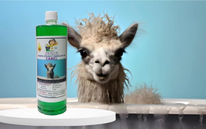 Swacch Shampoo Specially Formulated for Camel (1 Litre) Neem Alovera view 2