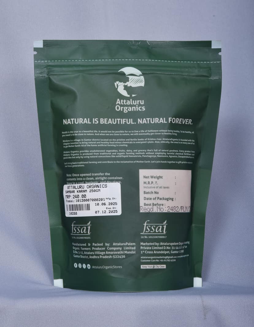 Attaluru Organics Sambar Powder view 2