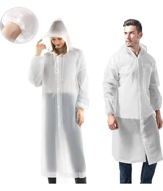 Infispace Pack of 1 Unisex Raincoat With Hood | Waterproof Rain Poncho | Material | Reusable | Lightweight | Universal Size | Raincoat for Men and Women raincoat raincoat lightwaight raincoat plastick raincoat hiking raincoat barsati rainsuit for r
