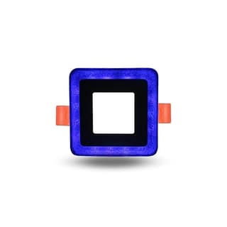 6 Watts Decorative LED Light, Jelly Type Square Panel Light, Ceiling Light, 3D Effect Lighting Double Color