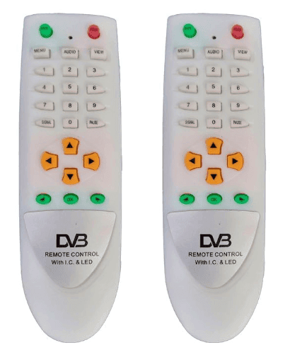 Universal DVB Digital Set Top Box Unbreakable Remote Control for Free Dish / DD Free Dish (Pack Of 2)