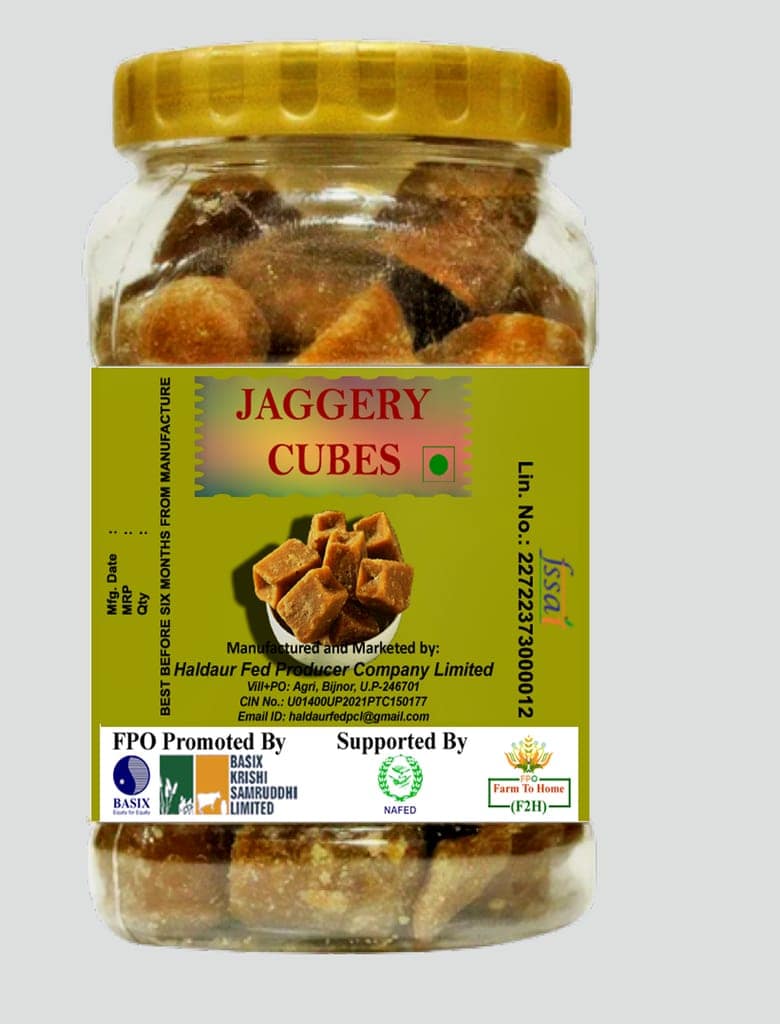 Pure Natural Fresh Desi Jaggery| Soft Block| No Sugar Added Gud| Jaggery Cubes| 1kg (pack of 2)