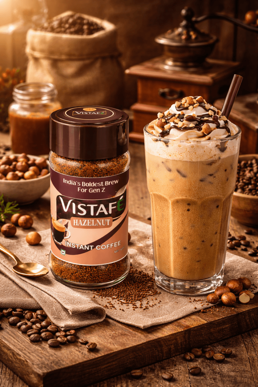 Vistafe Hazelnut Instant Coffee for Smooth Nutty Taste