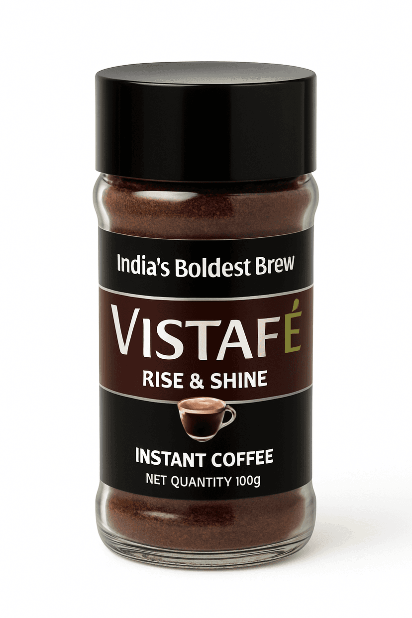 Vistafe Rise & Shine Pure Instant Coffee for Strong Energy view 2