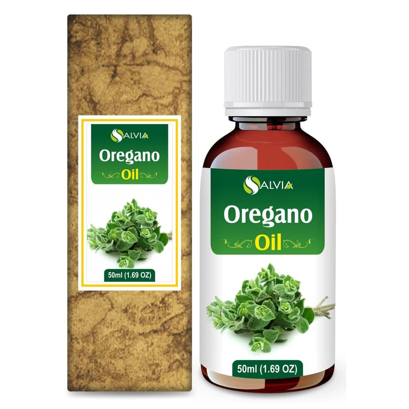 Salvia Oregano Oil With Dropper 100% Natural Pure Undiluted Uncut Essential Oil 50Ml Salvia Oregano Oil With Dropper 100% Natural Pure Undiluted Uncut Essential Oil 50Ml - Clear / 50 ml (Pack of 1)
