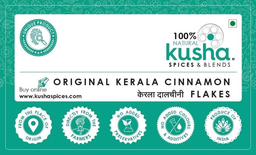 Kusha Spices Original Kerala Cinnamon Flakes view 2