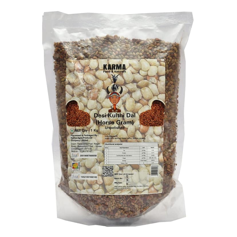 TRIBES INDIA Classic Roasted Kulthi Dal 1 Kg