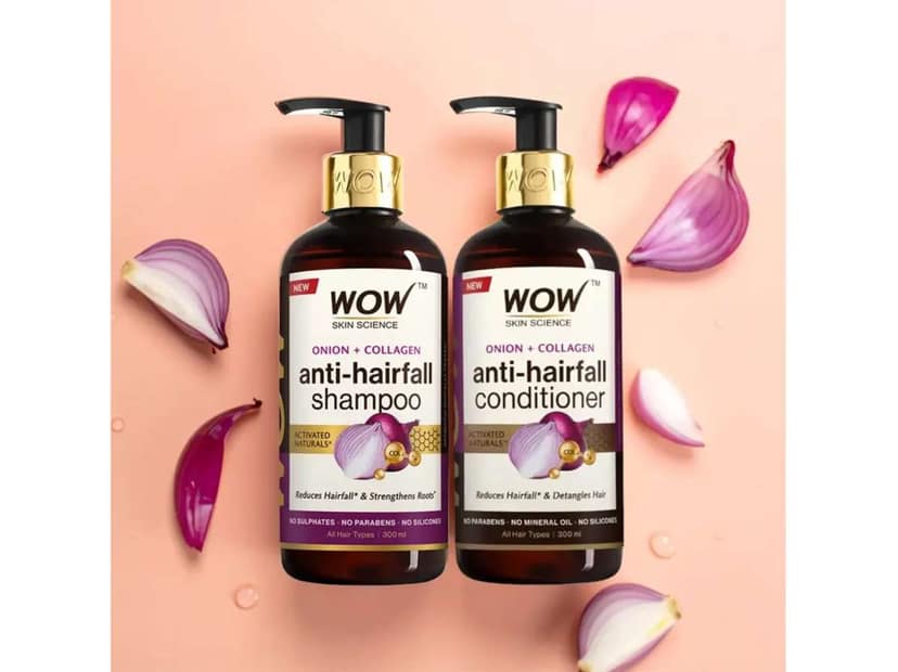 WOW Onion Hair Fall Control Duo - 600 ml Combo Pack