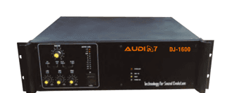 Professional Power Amplifier - 1600 Watts - 2 Channel - Black
