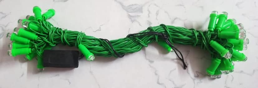 Green LED Lighting/Rice Lights/String Lights/Fairy Lights with Constant Function, 10.6 Meter Length & 40 LED Bulbs view 2