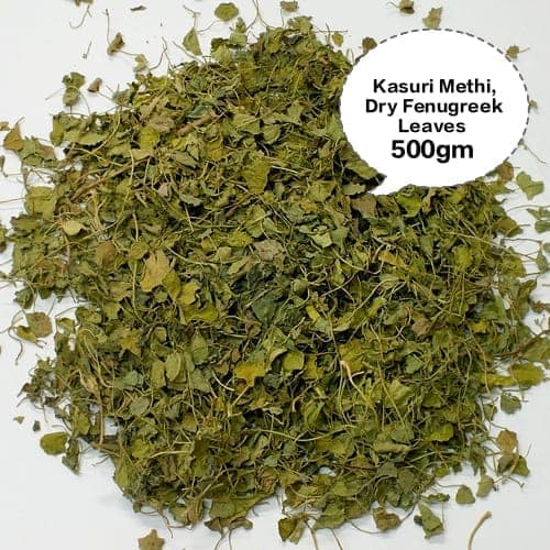 Kasuri Methi, Dry Fenugreek Leaves, Dried Methi Leaves, Kasoori Methi, Methi Flakes 500gm view 2