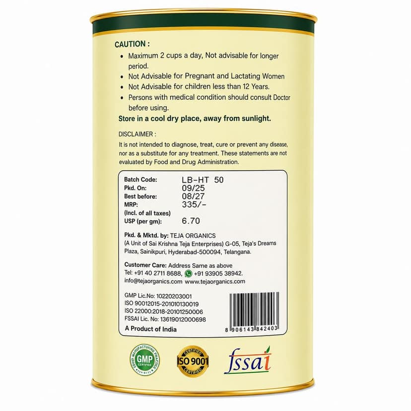 Lemon Balm Herbal Tea 50 gm | 100% Pure Lemon Balm Leaves | Caffeine Free Herbal Tea | Support relaxation | Stress relief | Restful sleep | Digestive comfort | Elixir of Life view 2