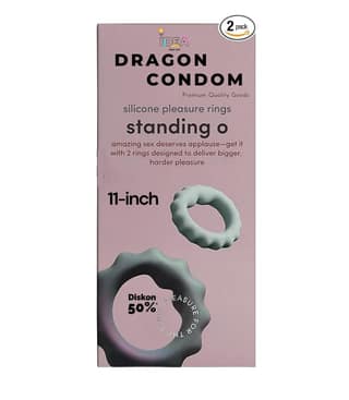 Imported Drag-on Plus Condom for Men (11 Inch) | Ultra-Thin & Comfortable | Premium Quality | Smooth Fit | Natural Feel | Individually Packed
