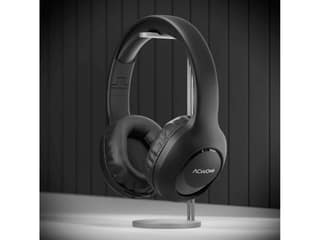 ACwO Twister 313, AI-ENC, Dual Device Connectivity, Dual EQ Modes, 40mm Bass BoomX Drivers, 50 Hours Playtime, 45ms Low Latency, IPX5 Voice Assistant - Metallic-Black