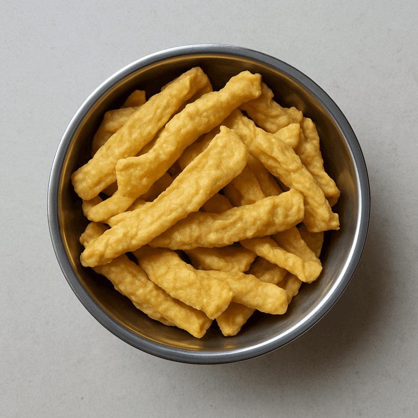 Pushpa Mart's fafda - traditional indian snack view 2