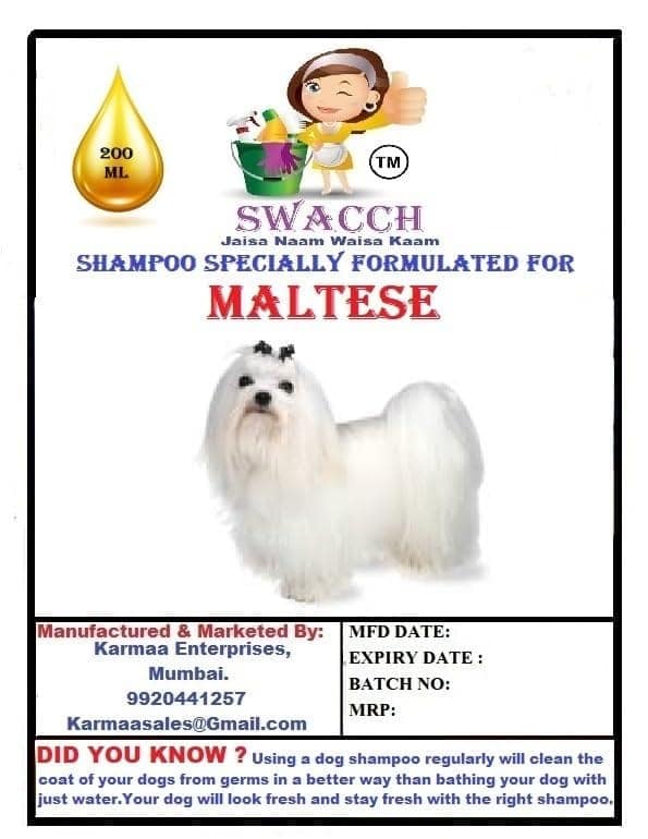 SWACCH Premium Shampoo for Maltese (200ML) (Combo Pack of 2) Jasmine & NEEM ALOVERA view 2