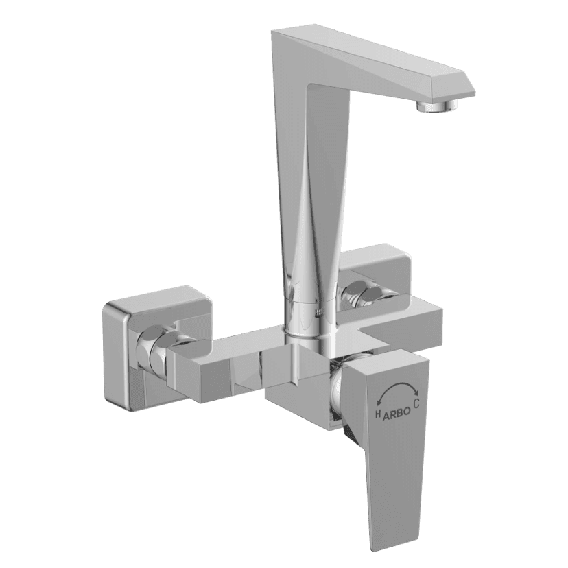 LV-2043 Single Lever Sink Mixer With Swinging Spout With Connecting Legs With Wall Flange (Wall Mounted Model) view 2