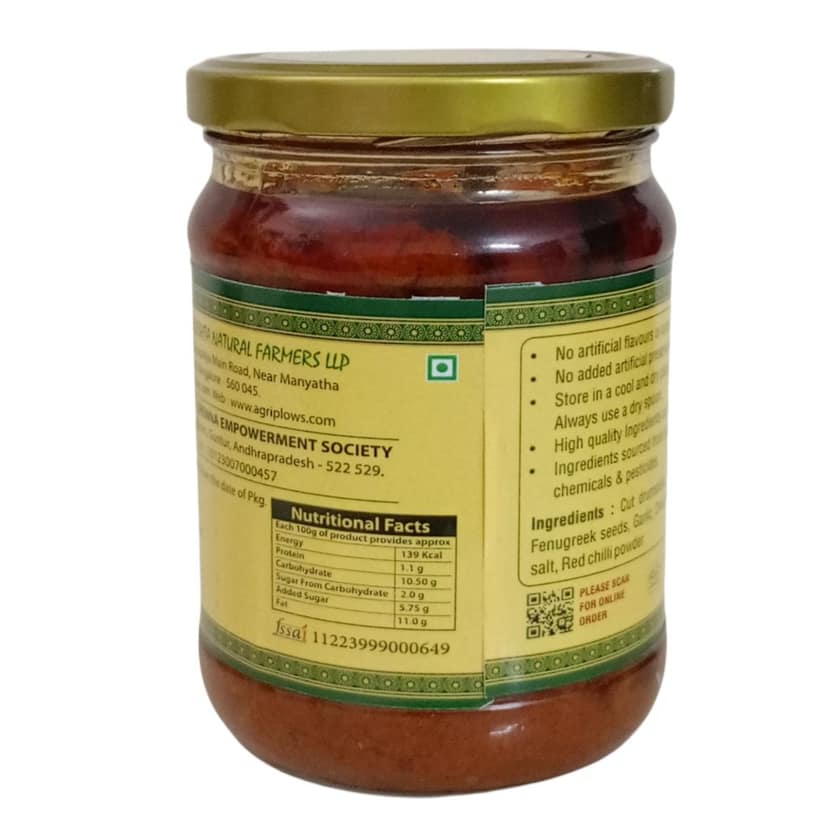 Agriplows Dry Mango Pickle, 500 g view 2