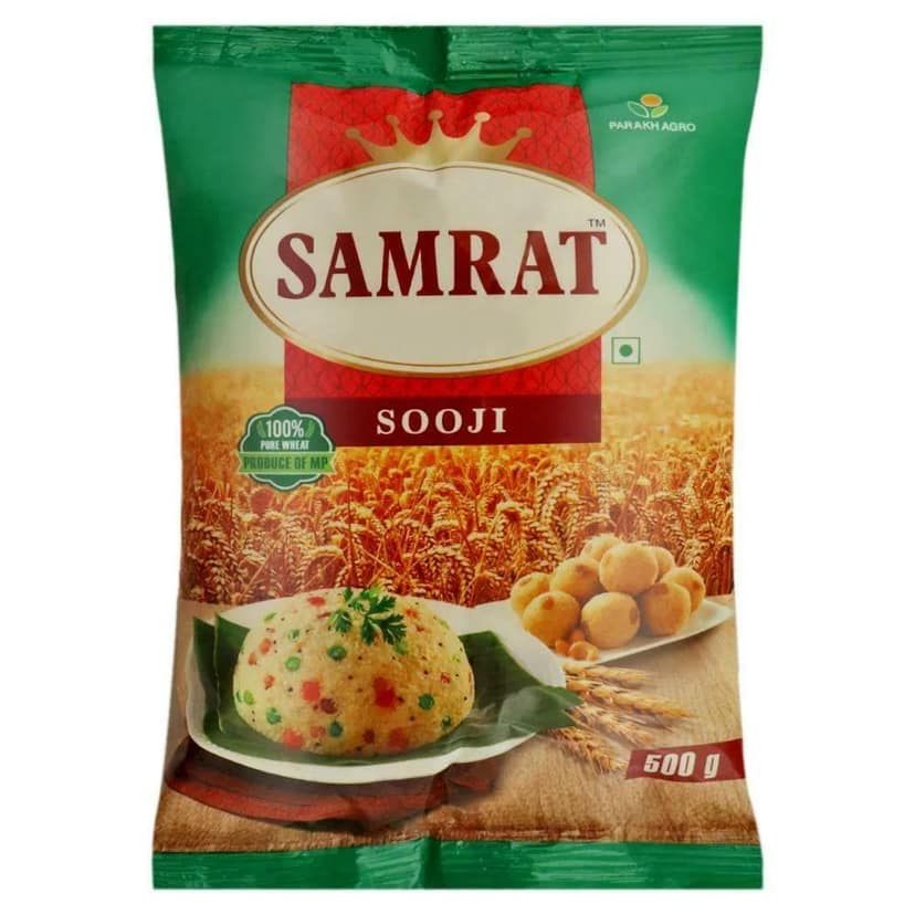 SAMRAT SOOJI 500GM view 2