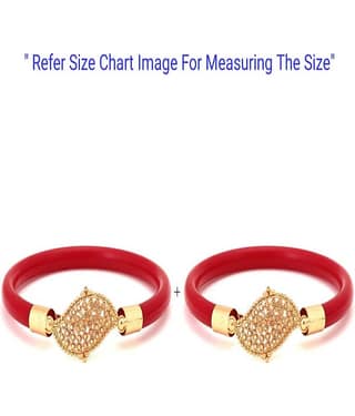 Bovzen - Red Bangle ( Pack of 2 )