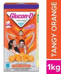 Glucon-D Instant Energy Health Drink - Tangy Orange, 1 Kg