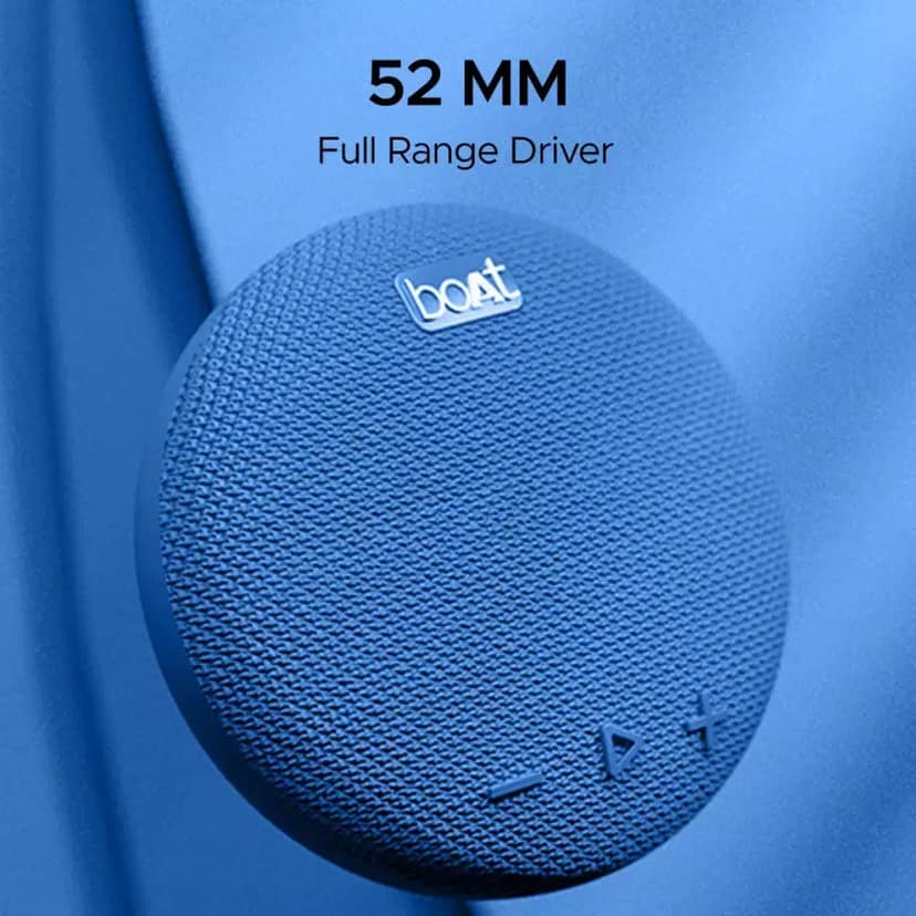 boAt Stone 190 | Wireless Portable Speaker with 52mm Dynamic Driver, Up to 4hrs Nonstop Playback, IPX 6 Water Resistant Classic Blue view 2