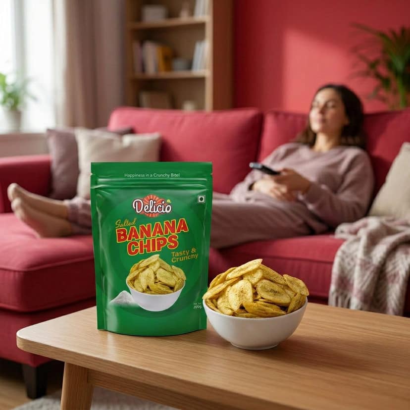 Delicio Salted Banana Chips view 2
