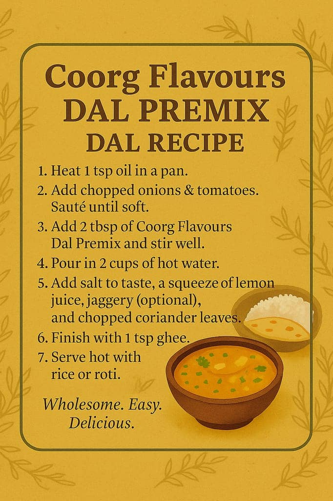 Coorg Flavours Dal Instant Mix with Lentils & Spices, 100g view 2
