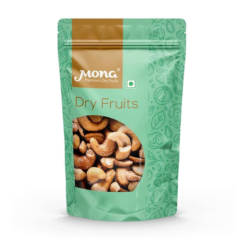 Mona Premium Roasted Cashew Nuts | Wholesome & Nutritious Dry Fruit Snack