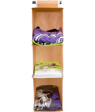 Sh Nasima Hanging 3 Shelf Closet Cloth Organizer Wardrobe Organiser Hanging Organizer for Almirah Regular Organizer Pack Of 1