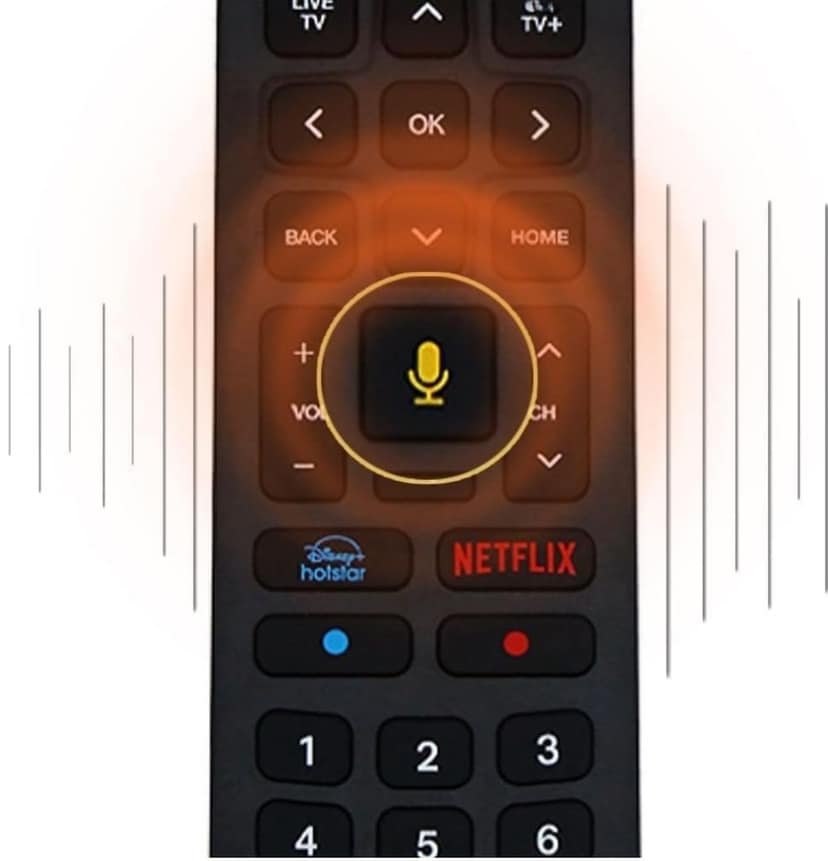 JIO FIBER Set Top Box Remote Bluetooth Voice Command Jio w/f TV Voice Control Smart TV/Android TV 4K TV, Set Top Box Remote Controller (Pairing Required) view 2
