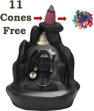 Khushi Enterprises Smoke Backflow Showpiece 10 cm - Pack of 1