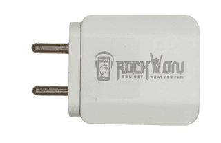 Charger with Detachable Cable (White, Cable Included)