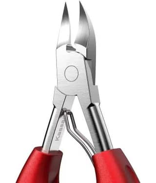 THR3E STROKES Nail Cutter for Men & Women,Podiatrist Toenail Cuticle Cutter,Professional Thick & Ingrown Toe Nail Clippers,Pedicure Clippers Toenail Cutters,Super Sharp Blade Grooming Tool