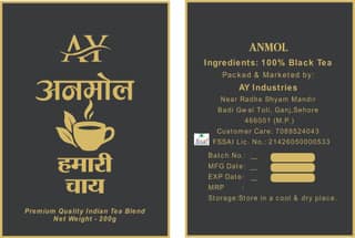 ANMOL Premium Quality Indian Black Tea Blend 200g